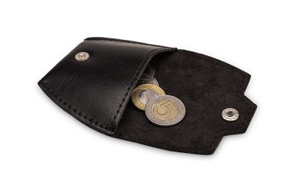 Bilonówka ze Skóry - dark brown coin wallet