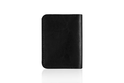 Skórzany Portfel - superslim black small