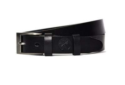 Zestaw - Dwa Skórzane Paski do Spodni 3cm Brązowy + Czarny