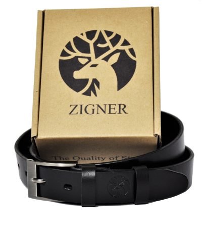 Pasek Skórzany - universal black