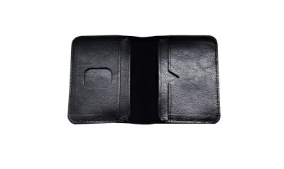 Skórzany Portfel - superslim black small
