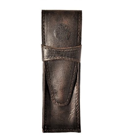 Skórzane Etui na Długopis - pen box dark brown