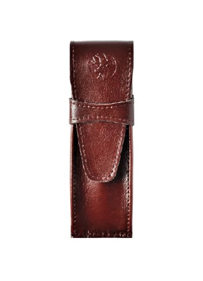 Skórzane Etui na Długopis - pen box mahogany