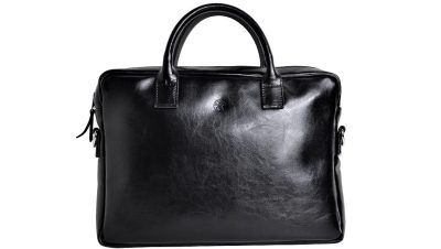 Torba ze Skóry - classic black marine