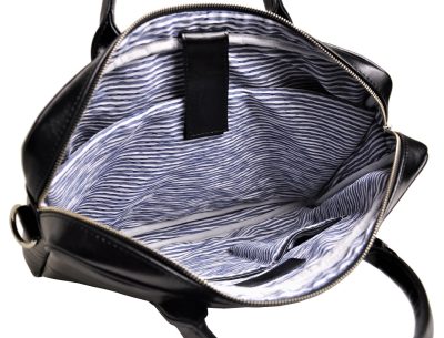 Torba ze Skóry - classic black marine