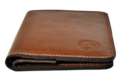 Skórzany Portfel 2w1 - Superslim Light Brown Coin Standard