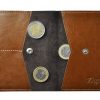 Skórzany Portfel 2w1 - Superslim Light Brown Coin Standard