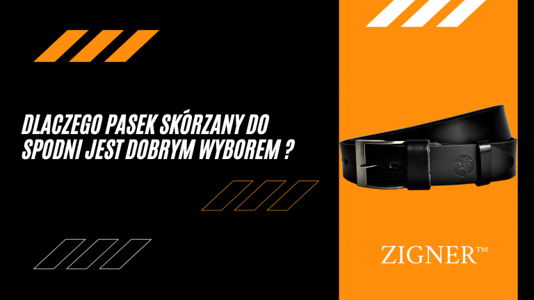 Czarny pasek skórzany zigner dobry wybór
