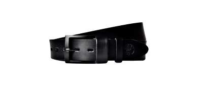 Czarny Skórzany Pasek do Spodni z Czarną Klamrą - Total Black MAT 4 cm