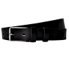 Czarny Skórzany Pasek z klamrą Elegant - universal black Elegant