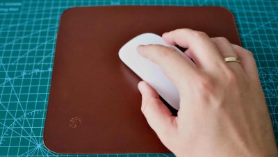 Skórzana podkładka pod myszkę - mouse pad Whiskey Brown