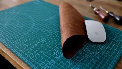 Skórzana podkładka pod myszkę - mouse pad Whiskey Brown