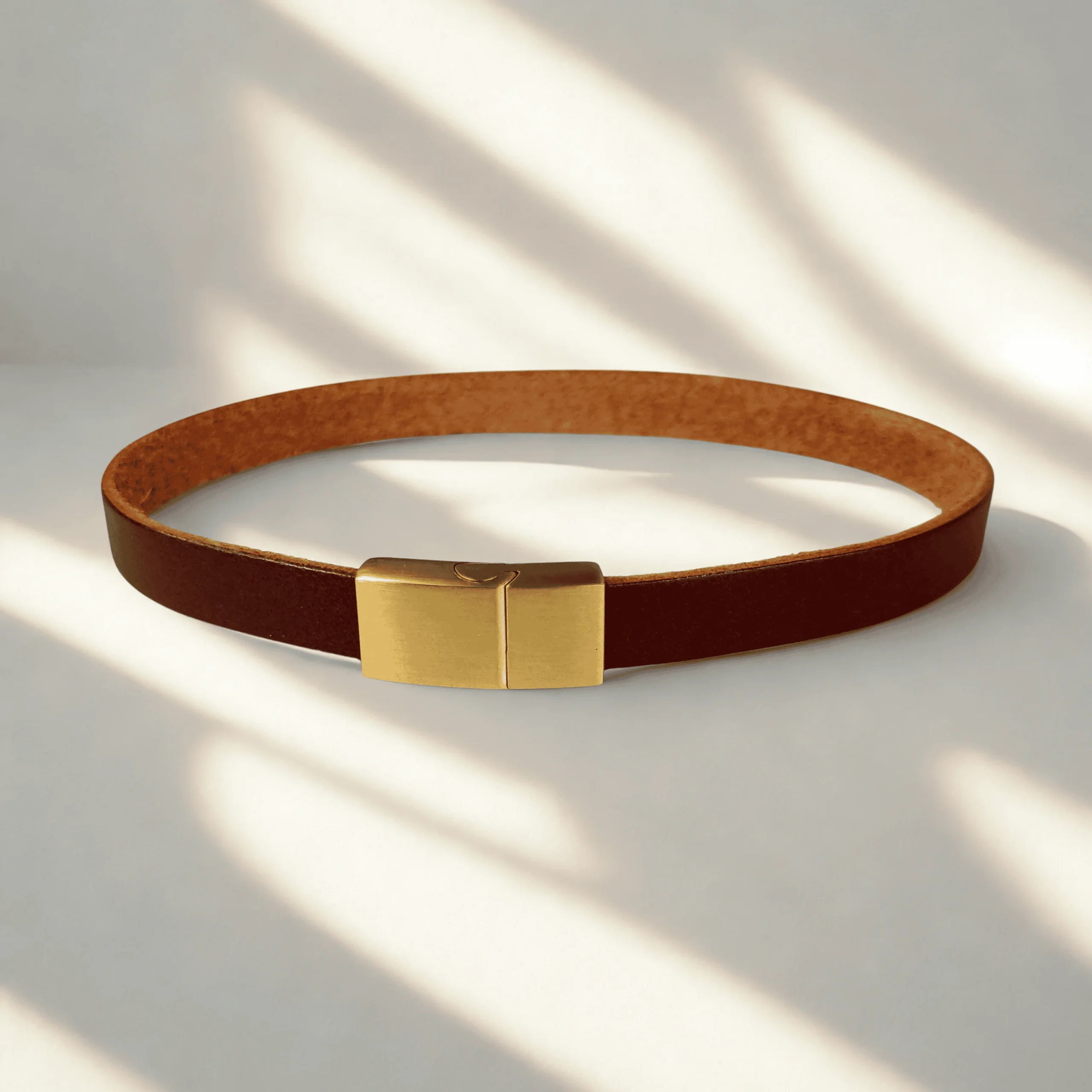 Bransoletka skórzana ZIGNER w kolorze ciemnej czekolady – minimalistyczny design 8 mm